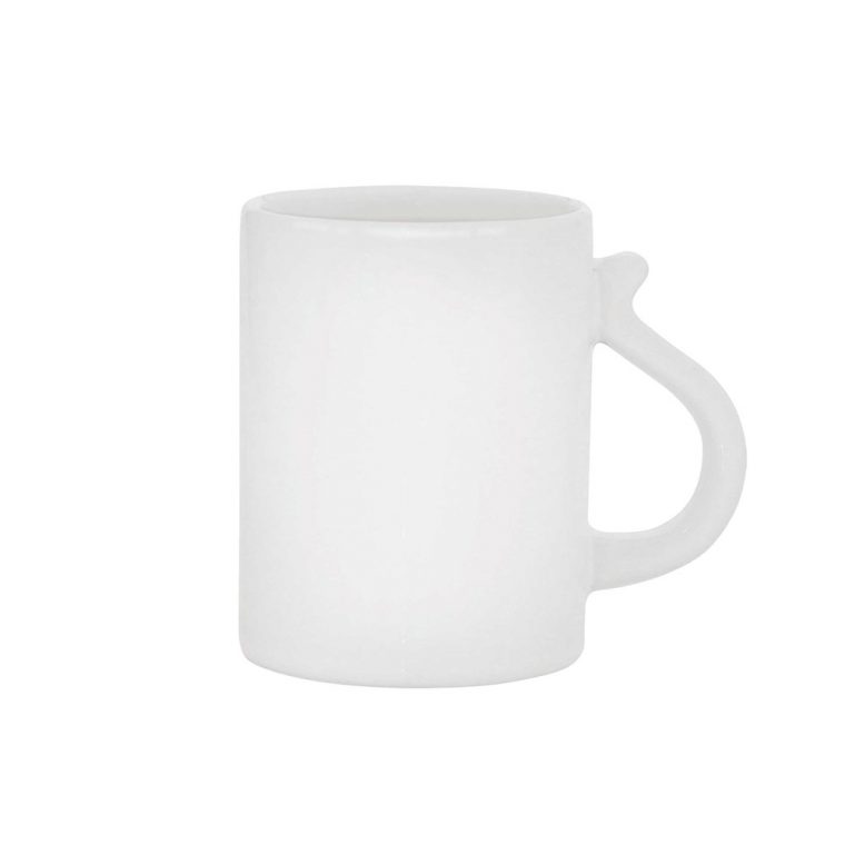 Texto: Caneca reta branca Joy para sublimação.